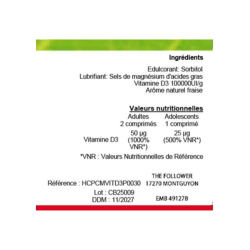 Vitamine D3 – 1 mois